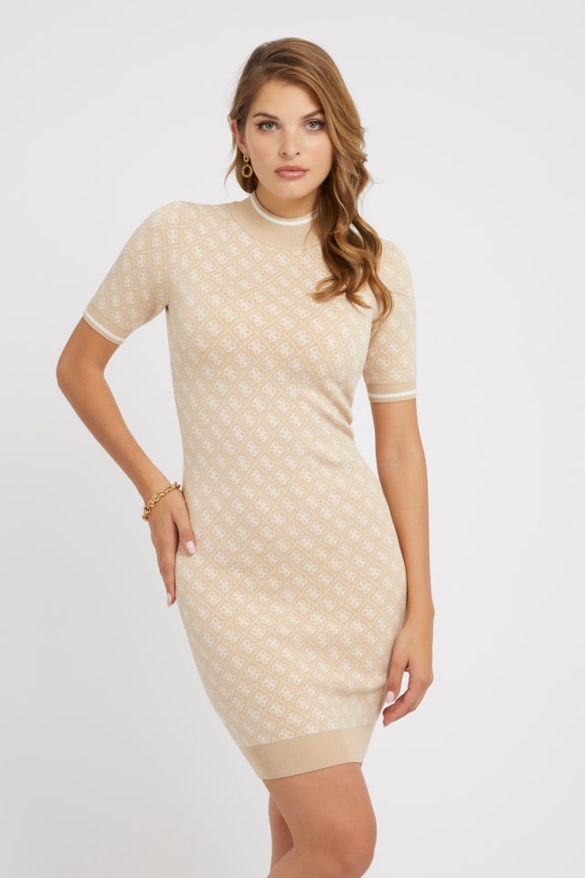 Kurzes Strickkleid 4G-Logo