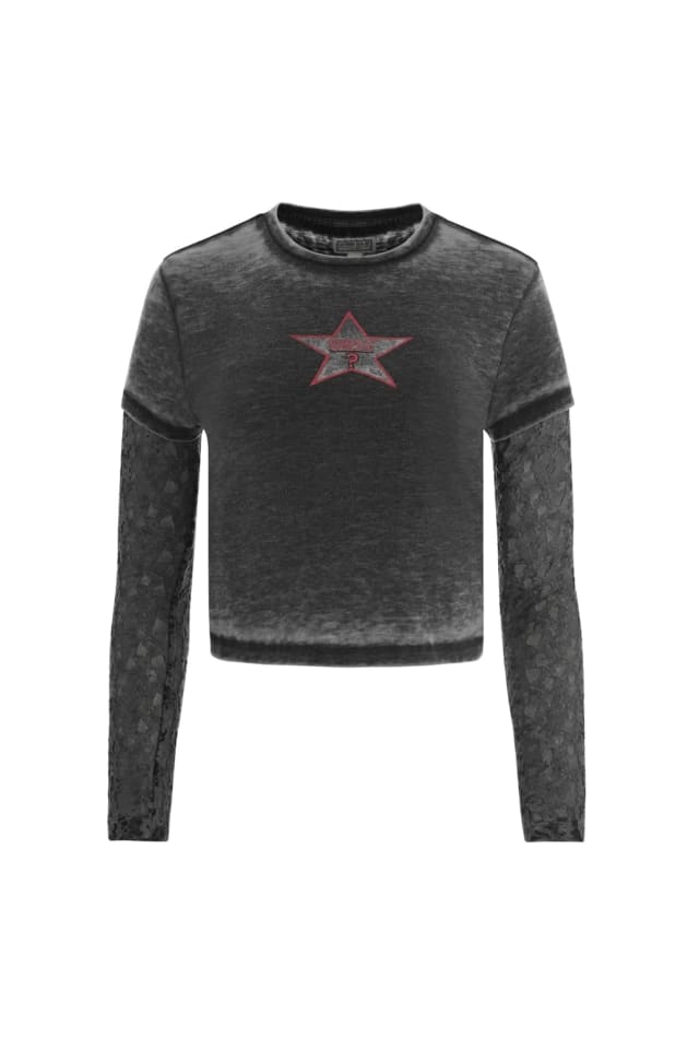 T-shirt logo à frente