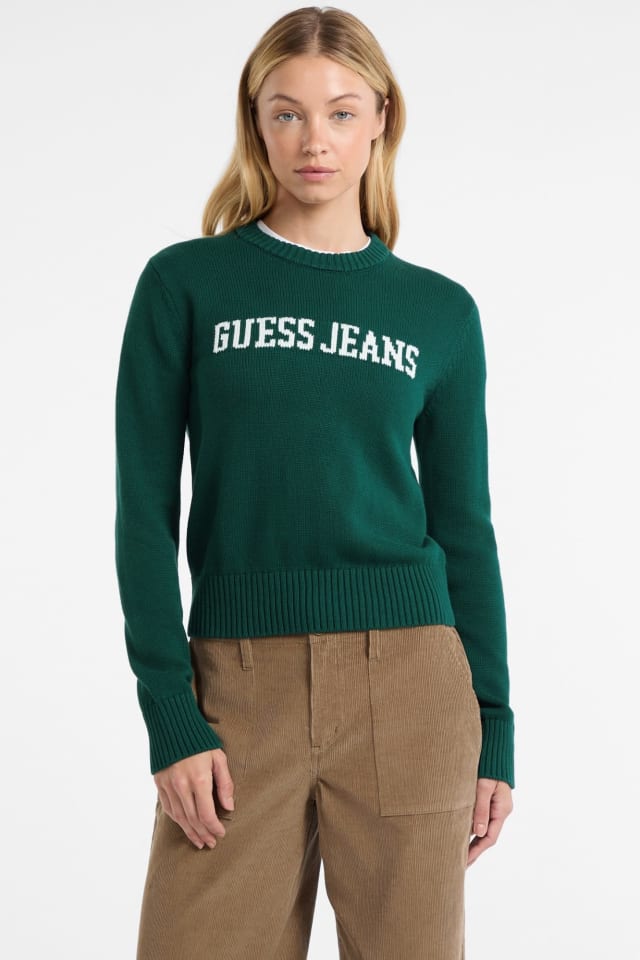 Pull avec logo intarsia