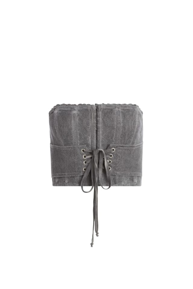 Top bustier com atilhos