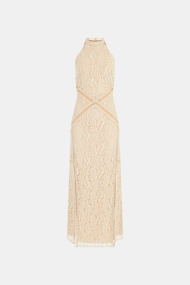 Vestido comprido em renda
