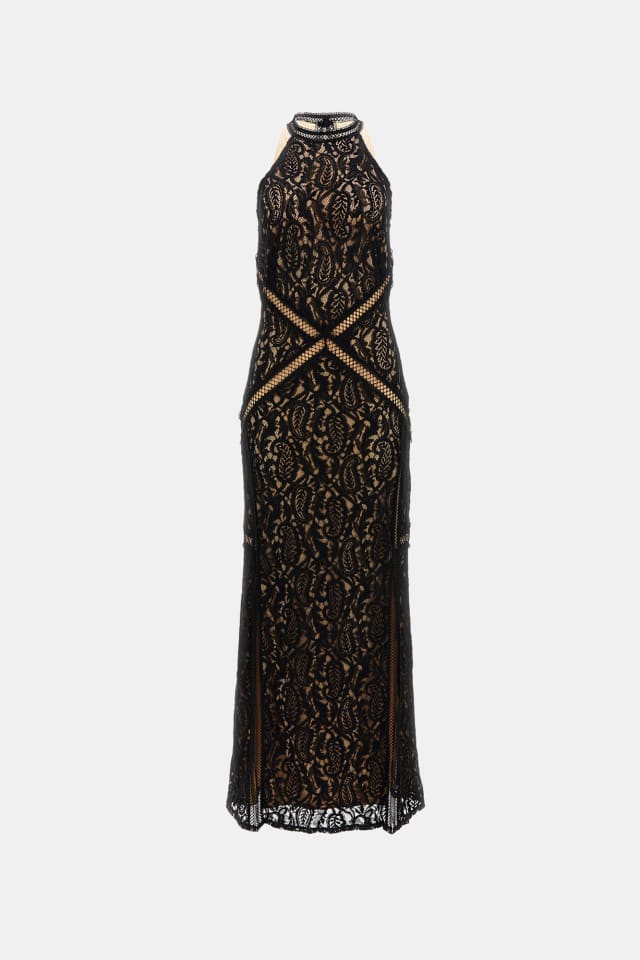 Vestido comprido em renda
