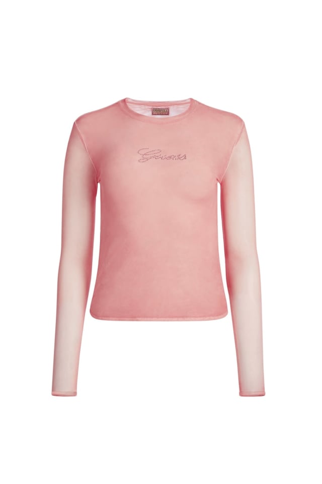 Top met logo met strass