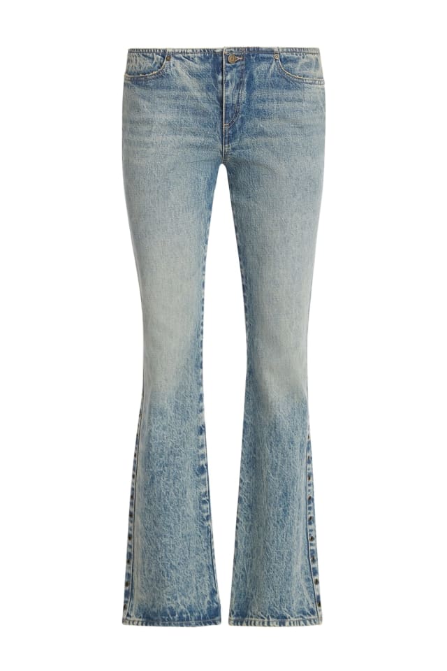 Calças de ganga bootcut de cintura baixa