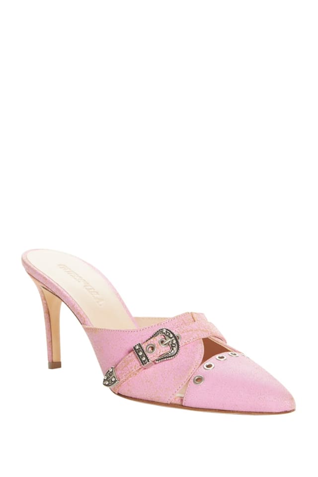 Mules en cuir v&eacute;ritable