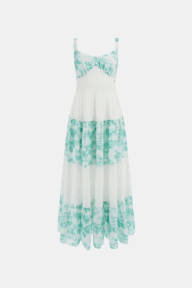 Vestido longo de linho tamanho único
