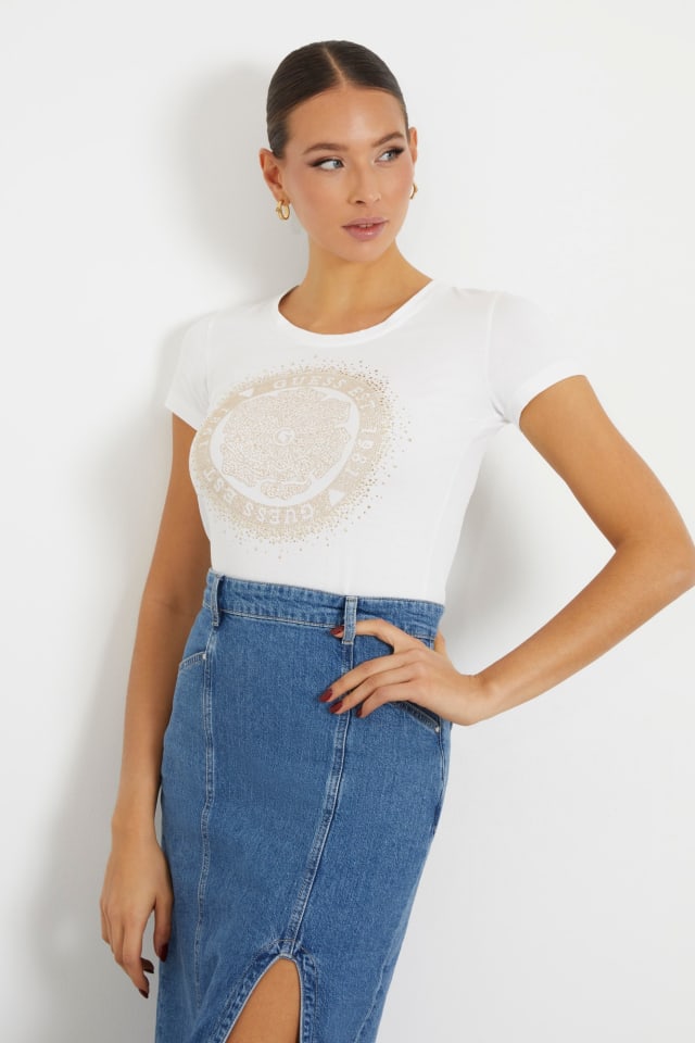 Front logo stretch t-shirt