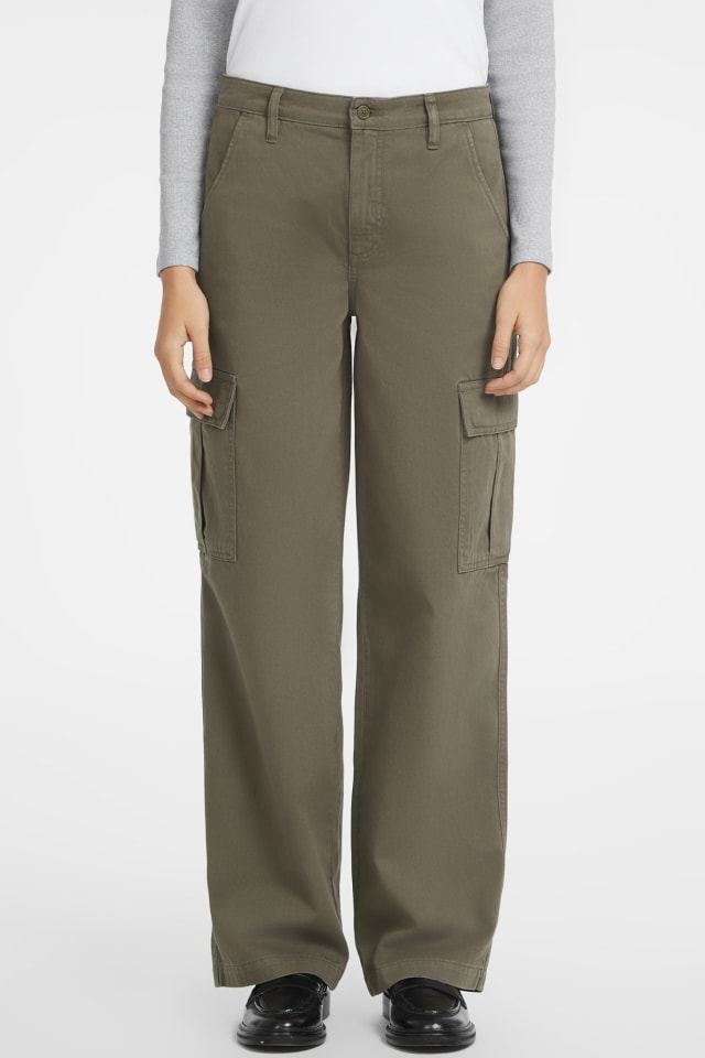 Calças chino cargo para Mulher