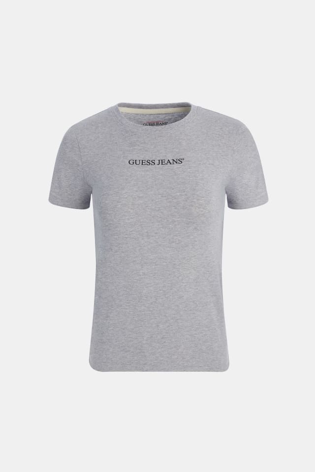 T-shirt slim com logo estampado