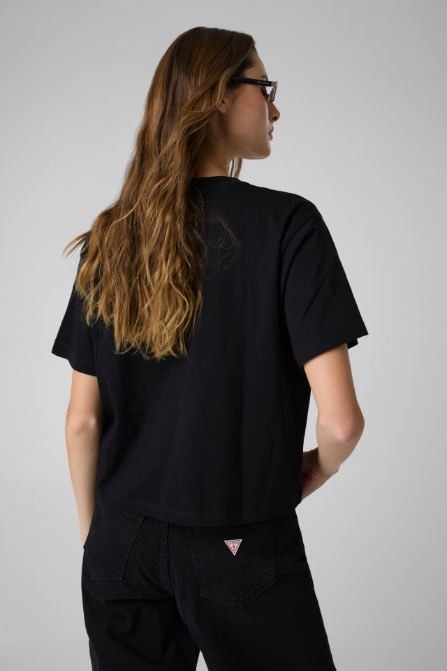 T-shirt boxy con logo triangolo mini