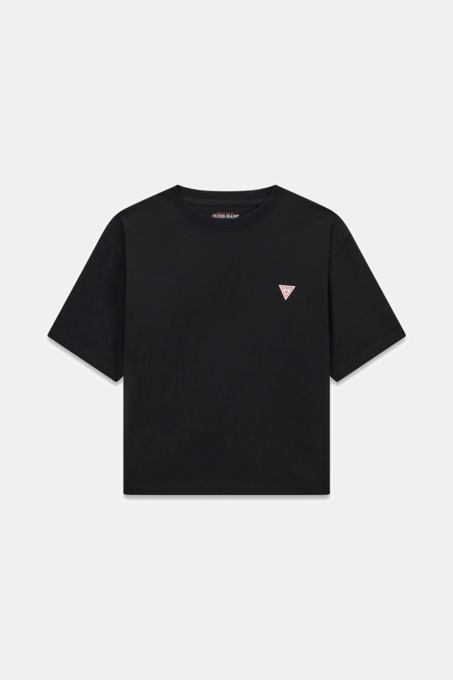 Boxy T-shirt met mini driehoek