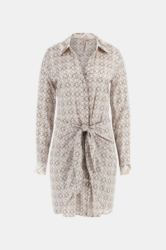 Vestido mini estampado all over