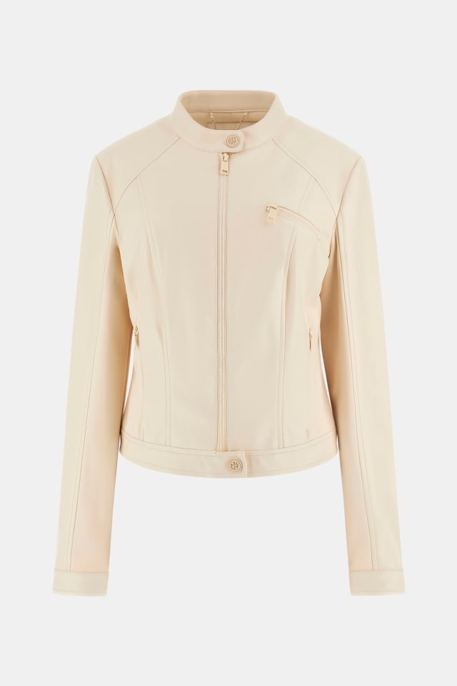 Chaqueta biker piel sintética