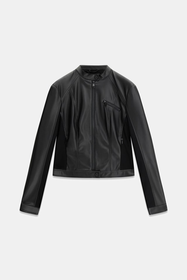 Chaqueta biker piel sintética