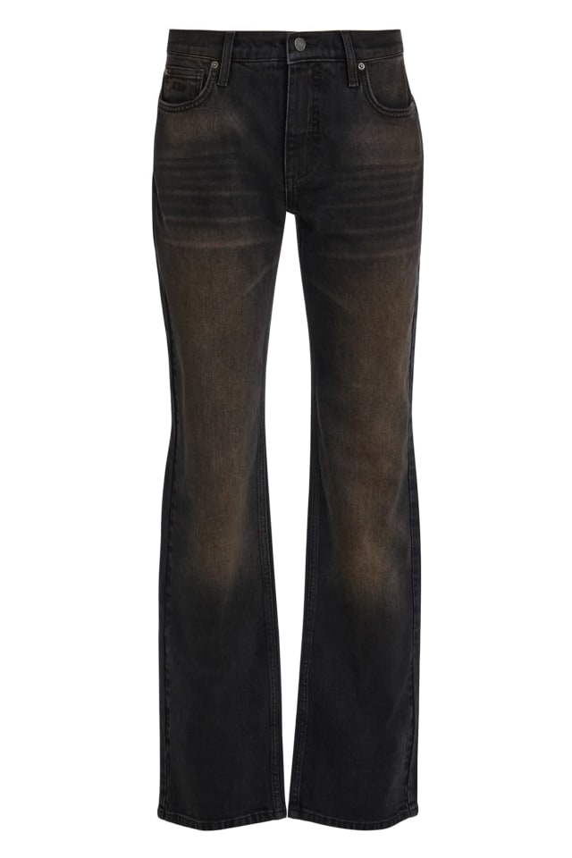 Mid Waist Straight Jeans