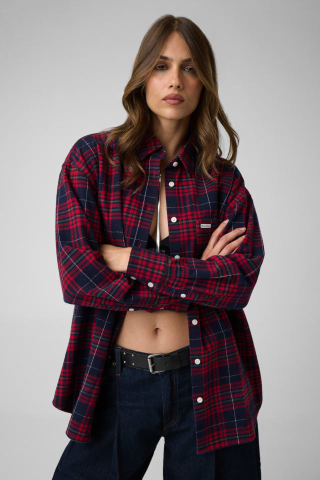 Camisa oversize de franela