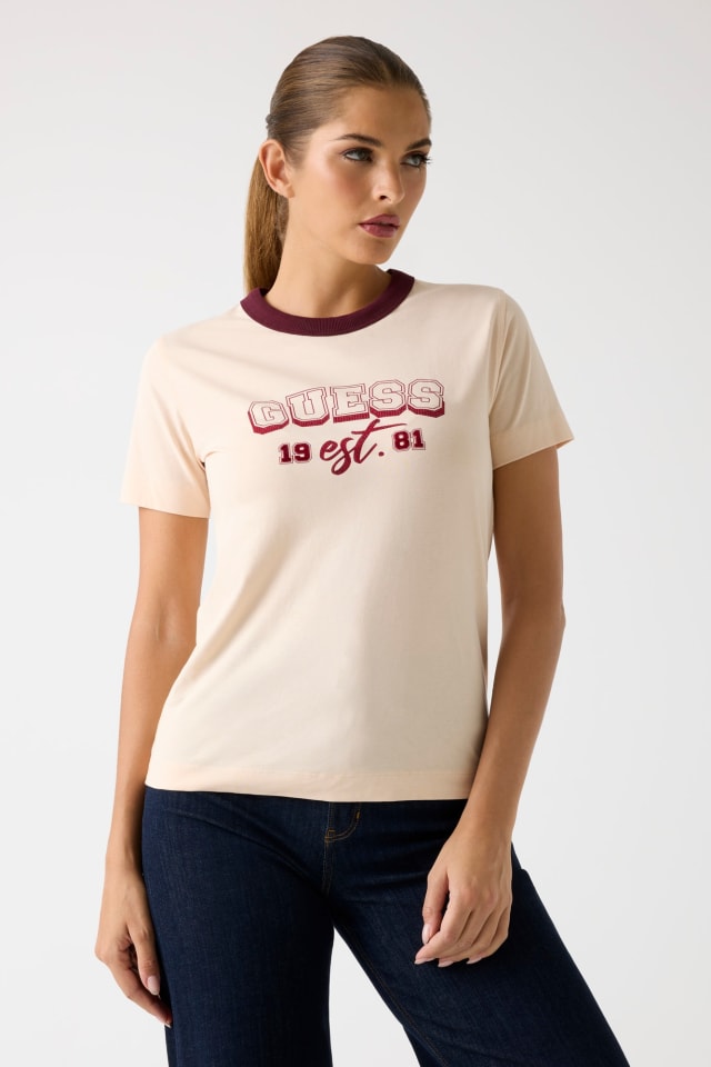 T-shirt logo strass