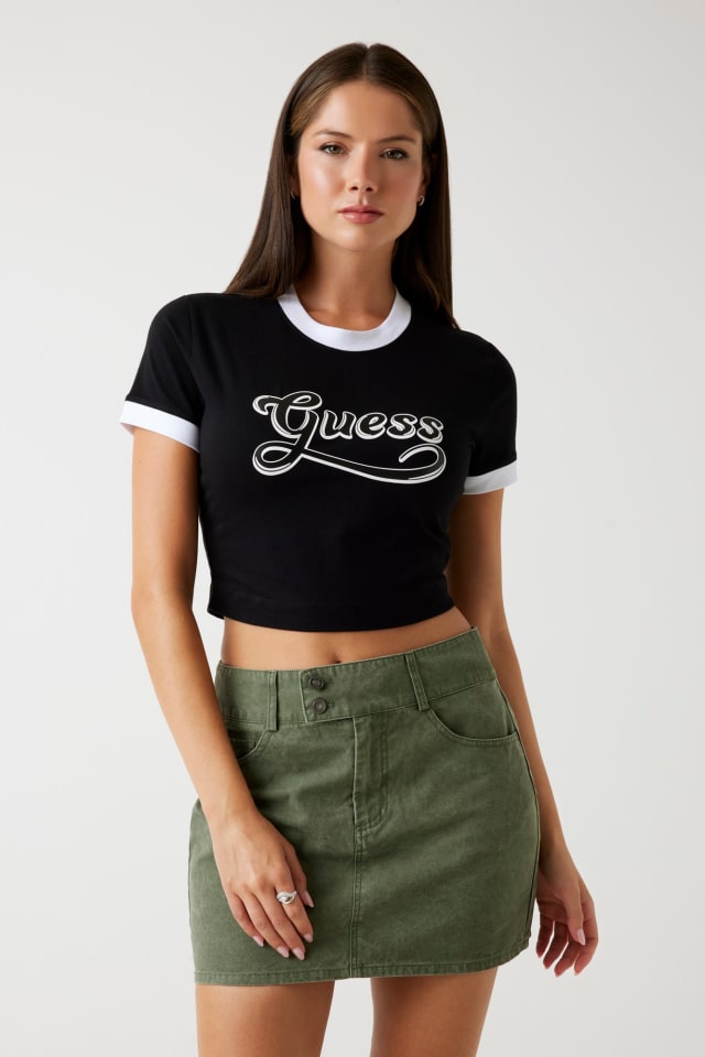 T-shirt curta logo boxy