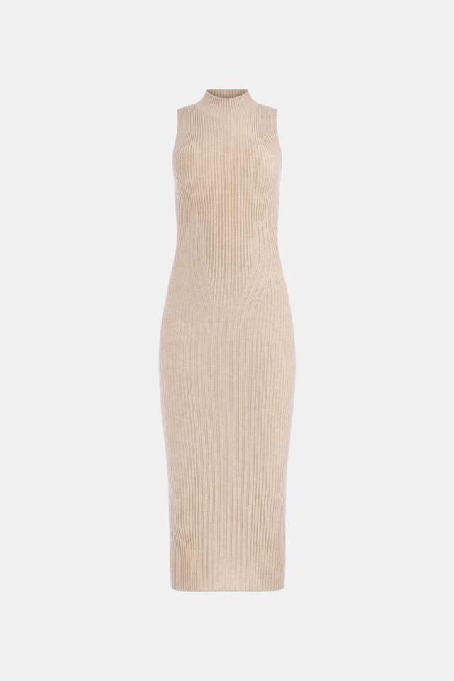 Kaşmir karışımlı bodycon elbise