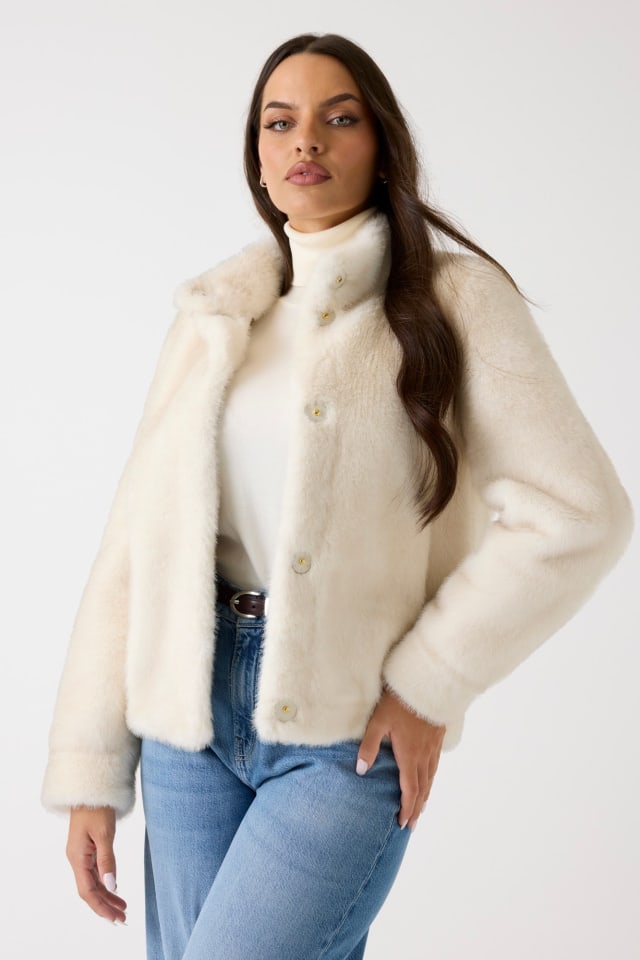 GUESS® Suni kürk ceket Kadın