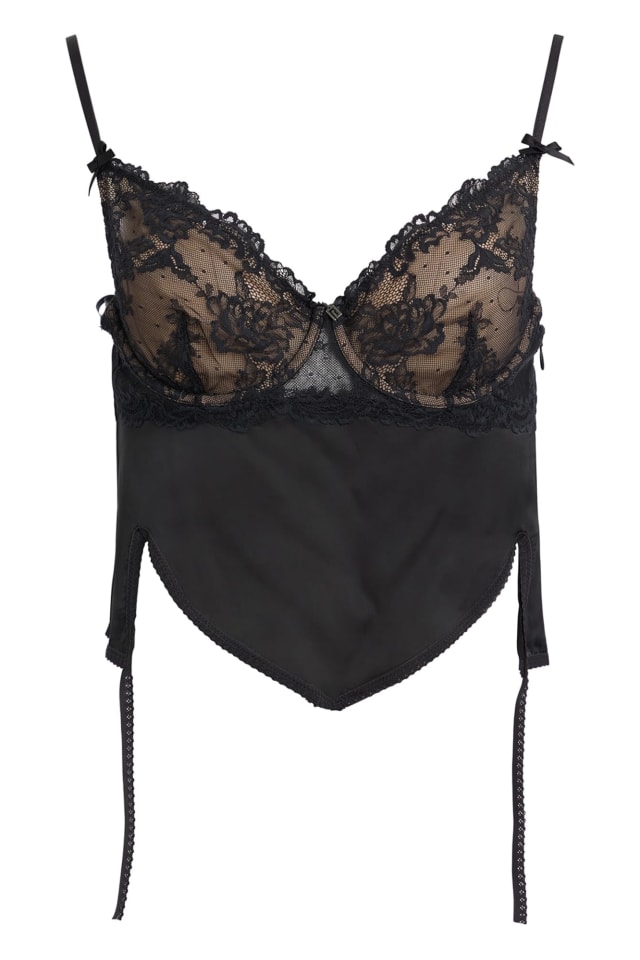 Corpete cropped de viscose