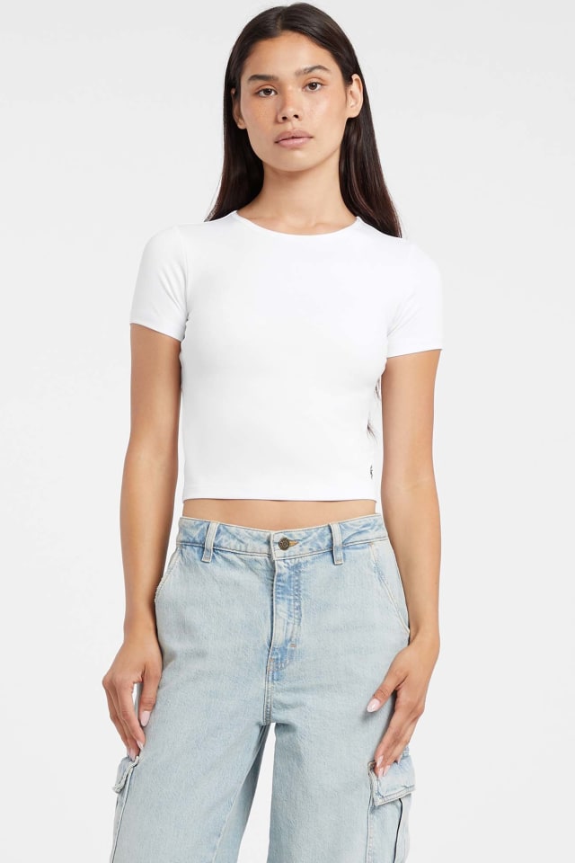 Croptop van microfiber