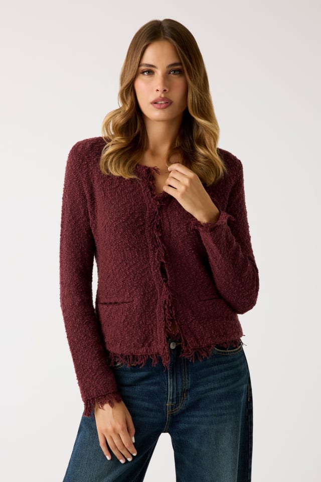 Knitted sweater jacket