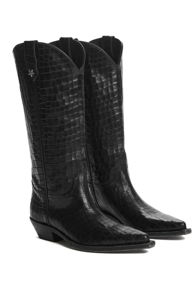Bota campera de piel auténtica
