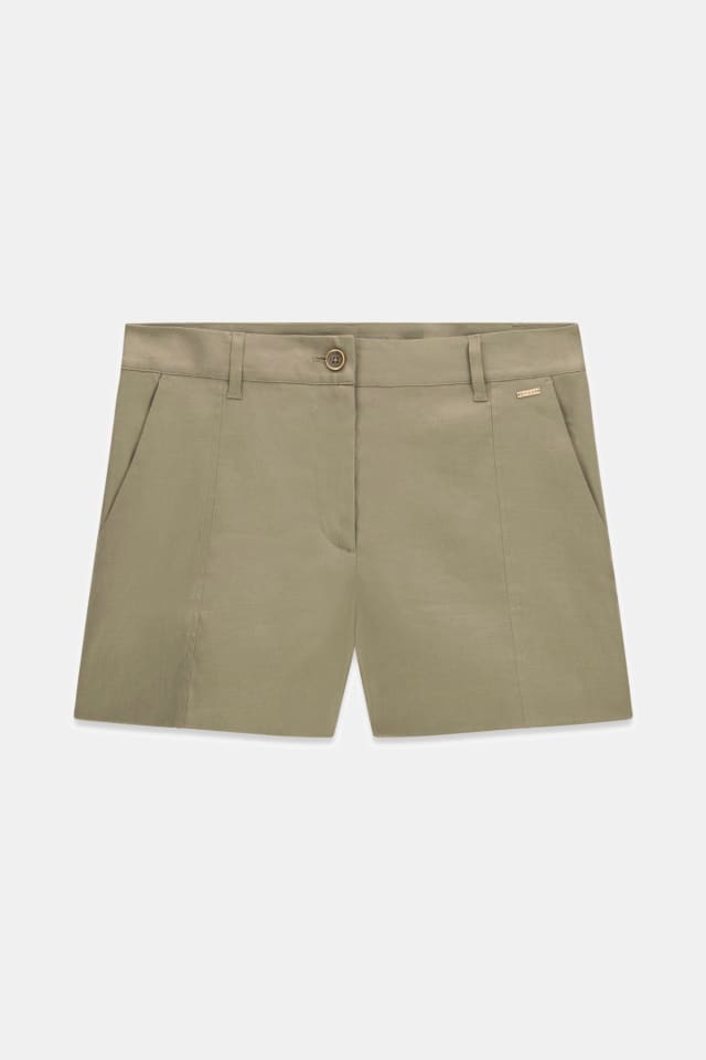 Pantalón corto de mezcla de lino