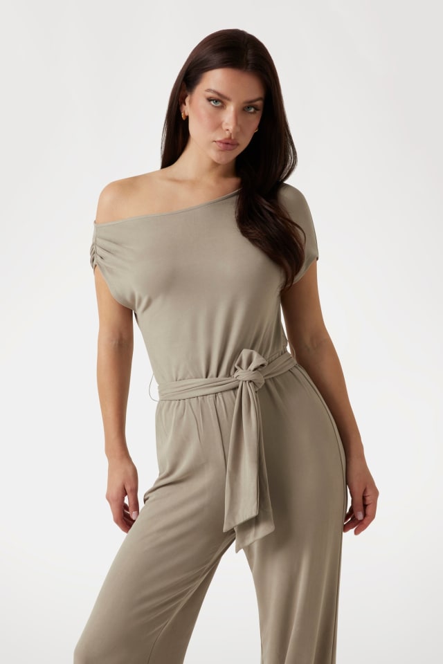 One-Shoulder-Jumpsuit Stretch