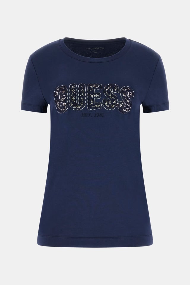 T-shirt slim fit com logo