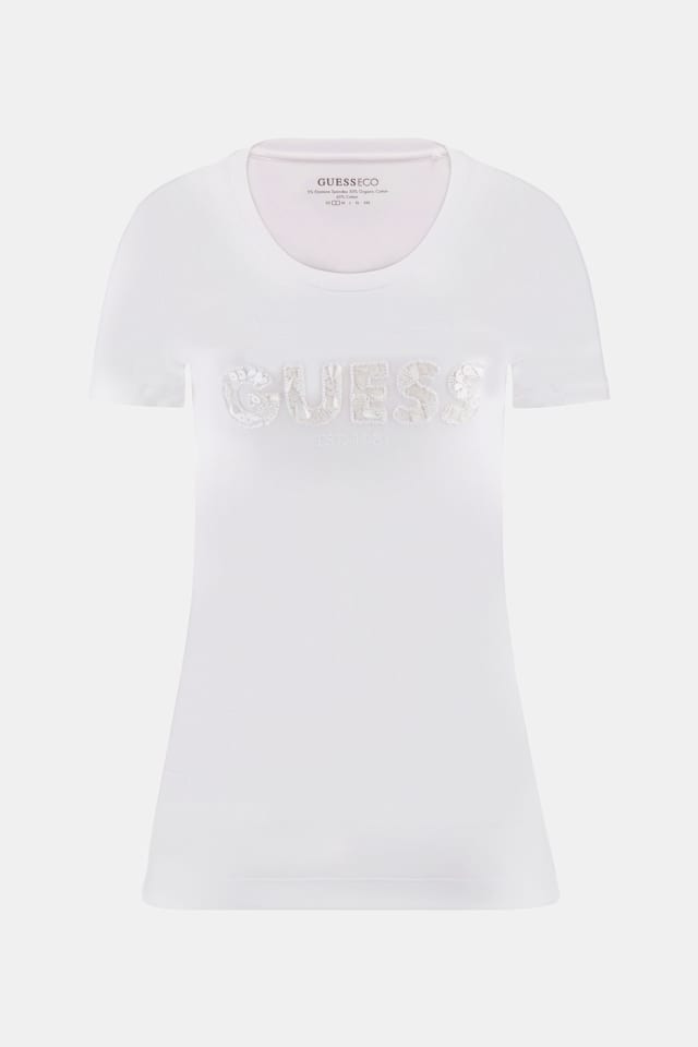 Camiseta con logotipo corte slim