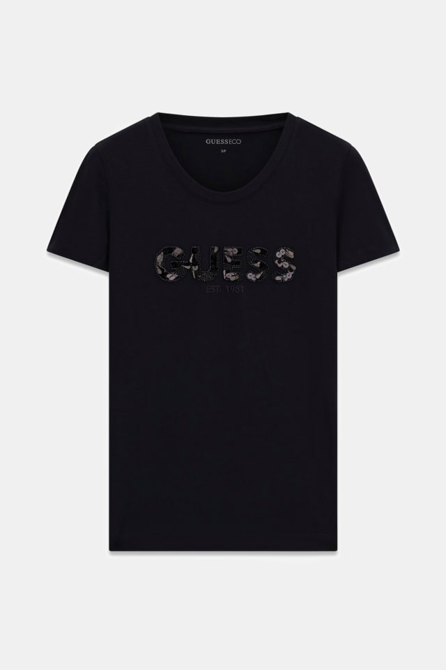 Camiseta con logotipo corte slim