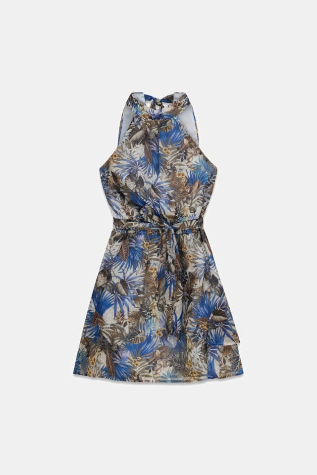 Fit-and-flare mini dress