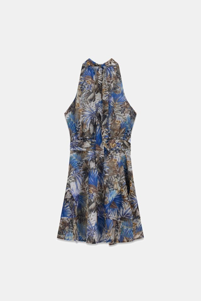 Fit-and-flare mini dress