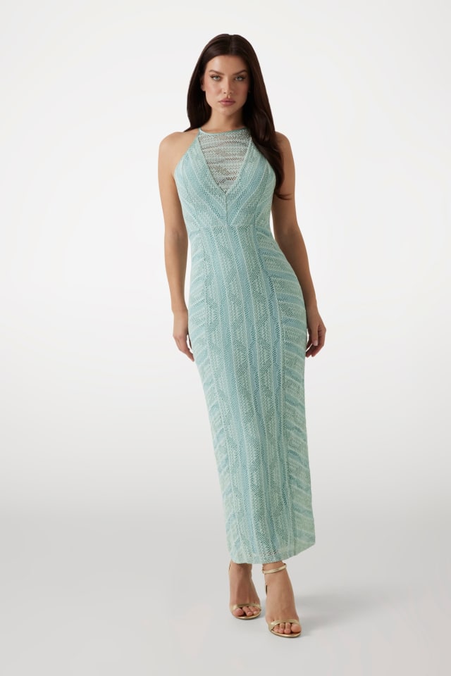 Langes Bodyconkleid