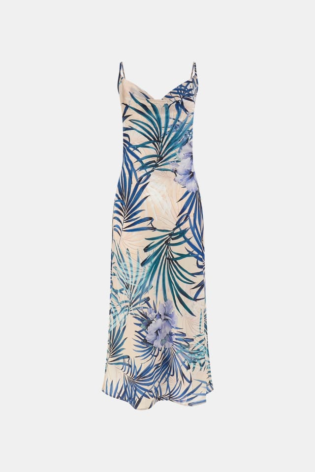 Vestido midi de cetim
