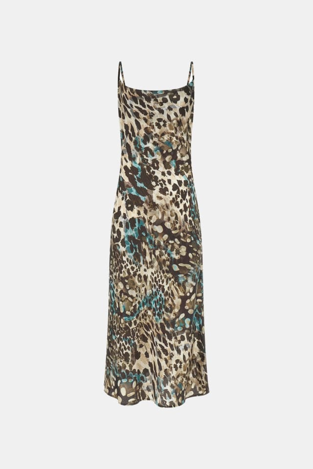 Vestido midi de cetim