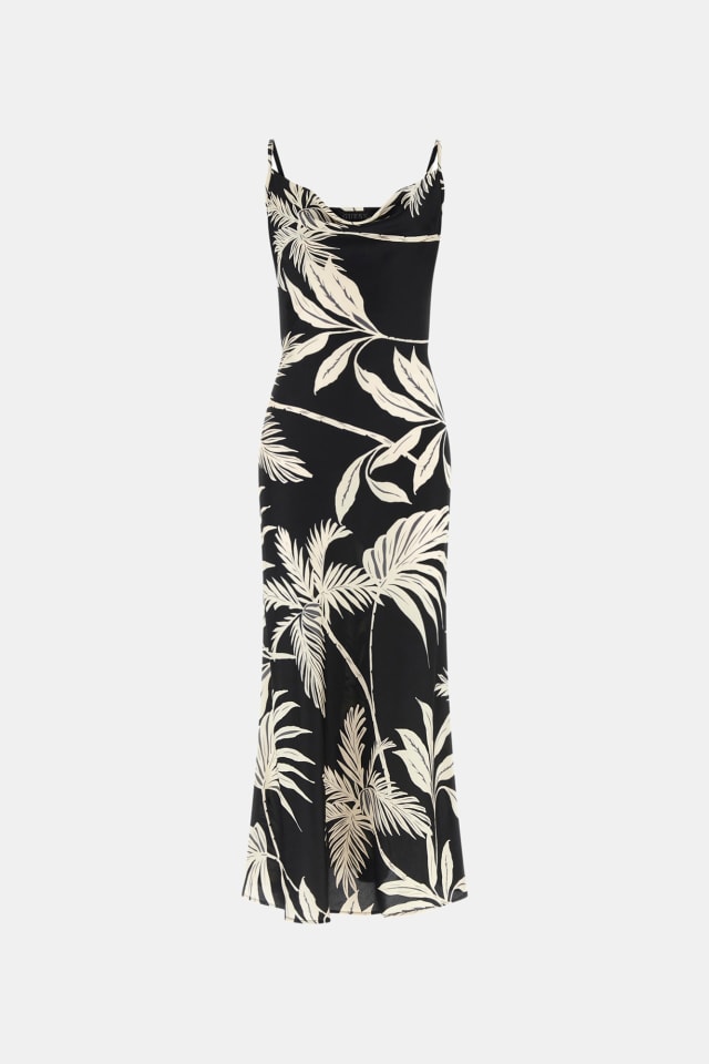 Vestido midi de satén
