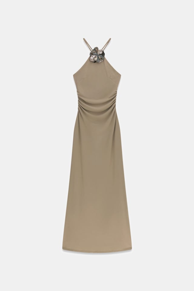 Vestido comprido elástico