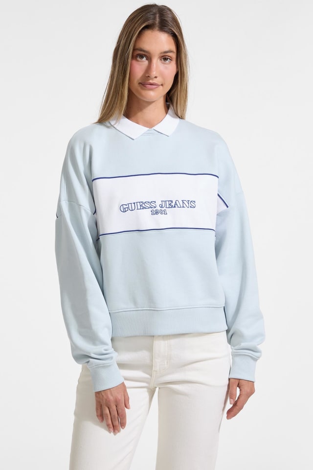 Sweatshirt com logótipo bordado