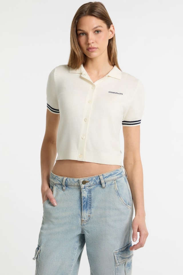 Embroidered logo polo Women | GUESS® Past Collections