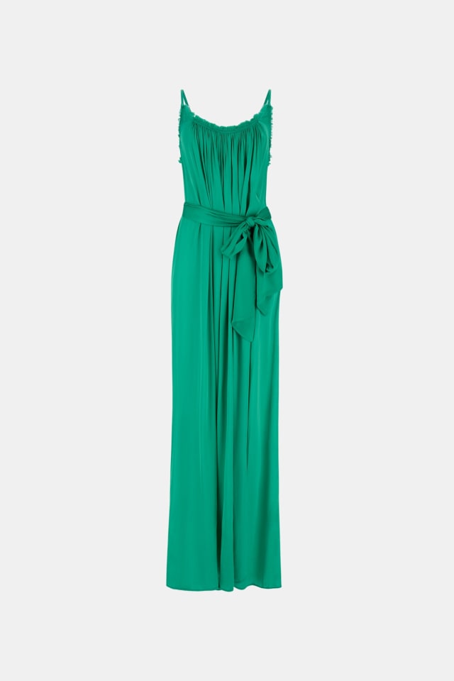 Vestido maxi de viscose