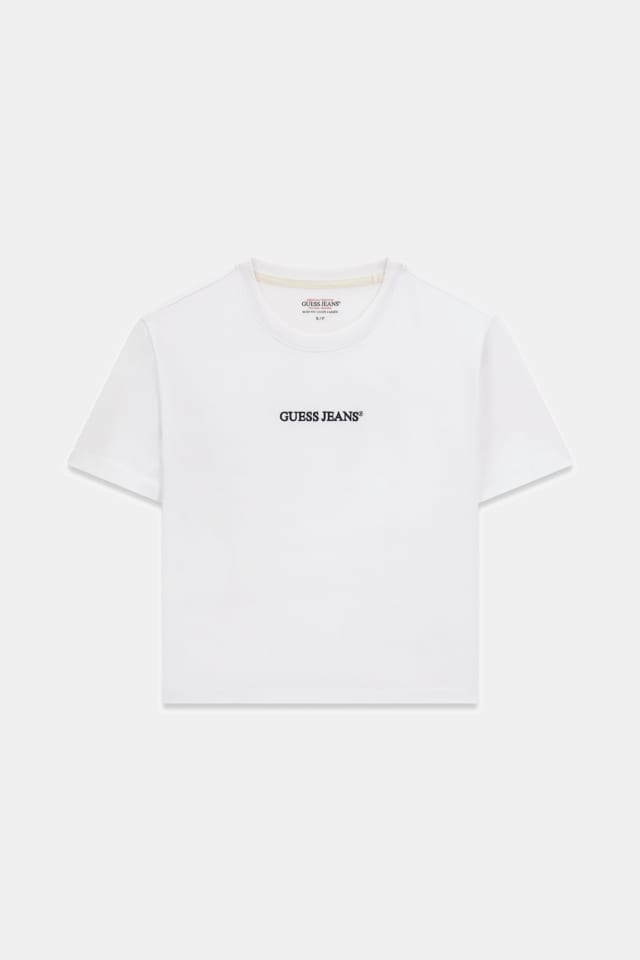 Camiseta con cuello redondo y logotipo