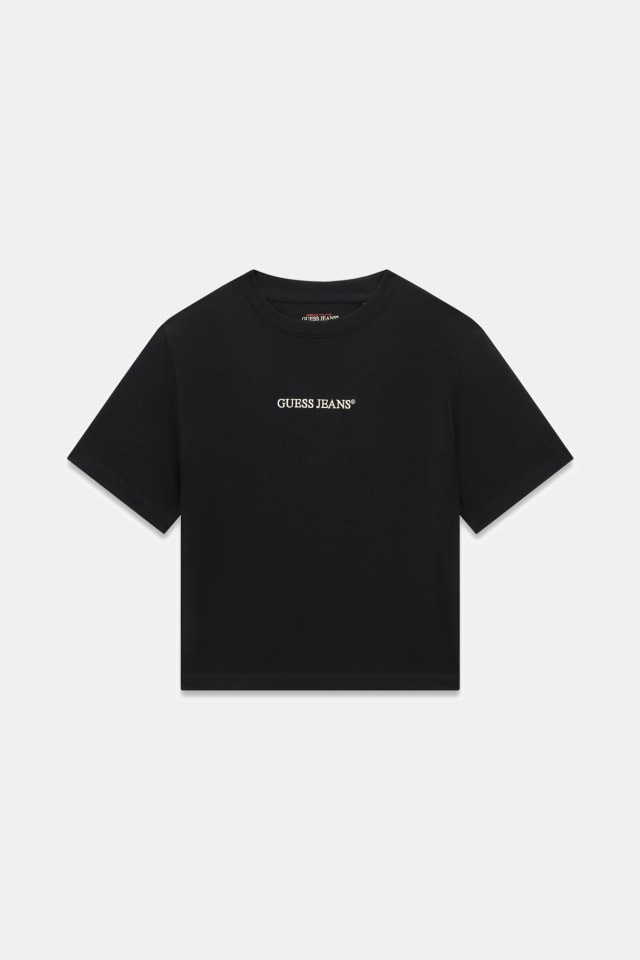 Camiseta con cuello redondo y logotipo