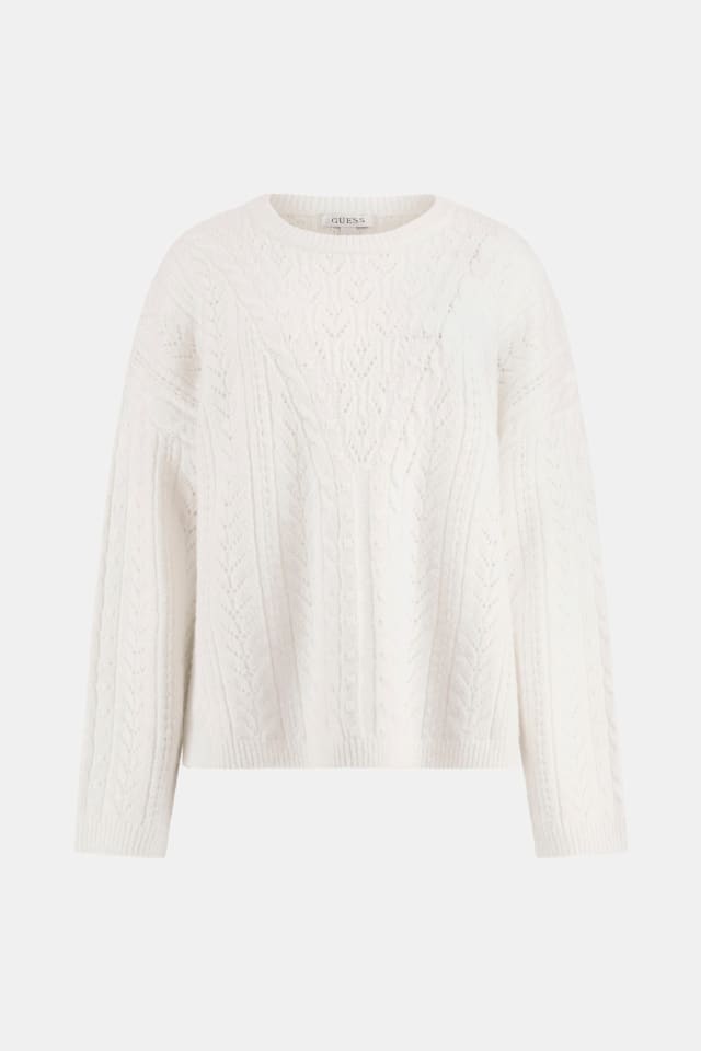 Camisola em mistura de lã de alpaca