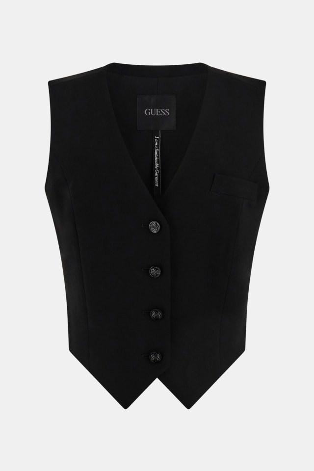 Colete de crepe tailored