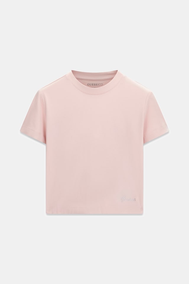 Camiseta boxy con logotipo