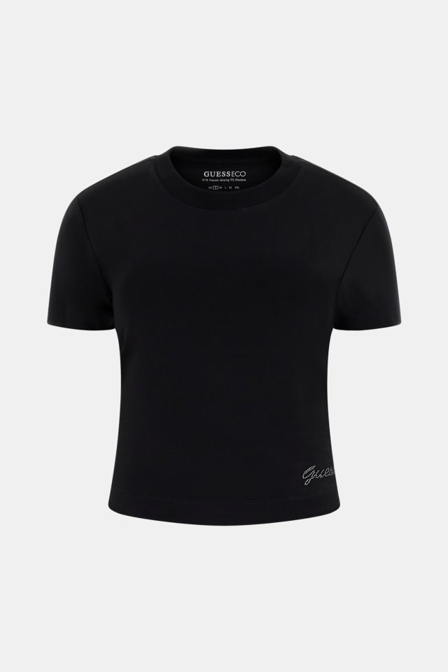 Camiseta boxy con logotipo