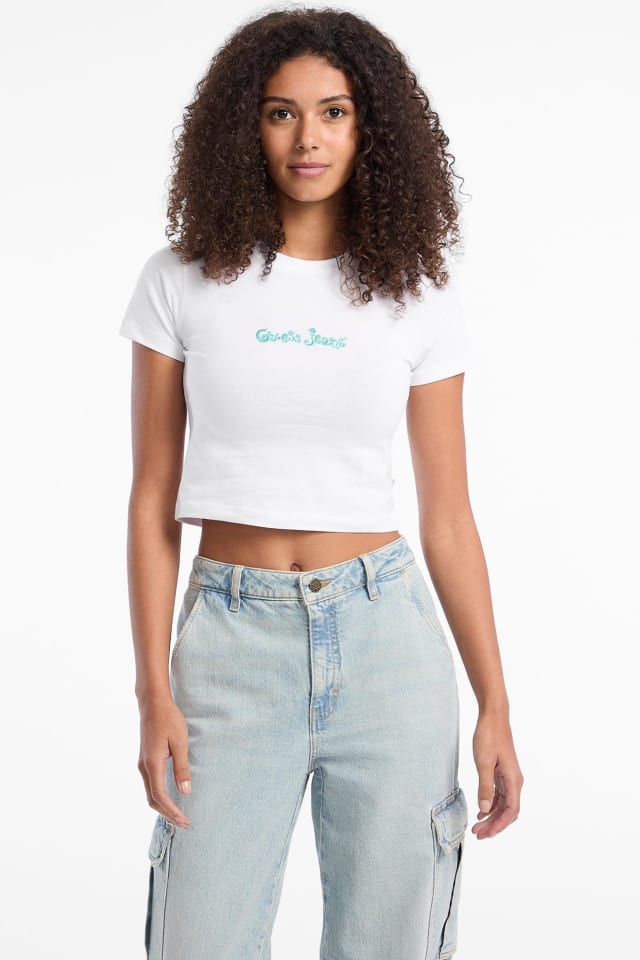 T-shirt logo bordado
